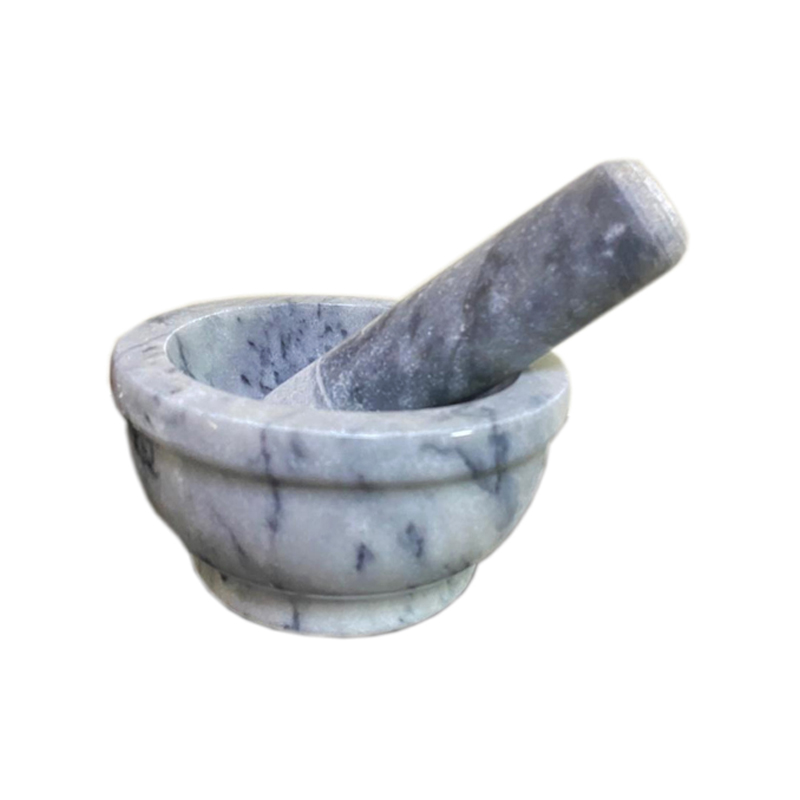 Marble Mortar And Pestle For Herbs 15.25 Cm – MMP6